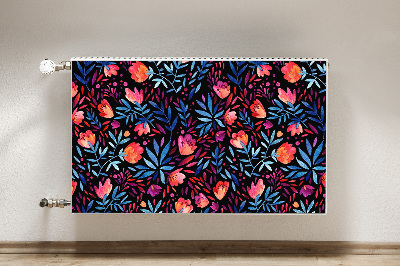 Printed radiator mat Floral pattern