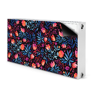 Printed radiator mat Floral pattern