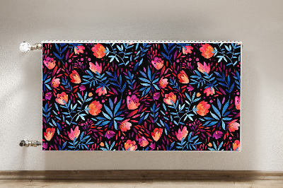 Printed radiator mat Floral pattern