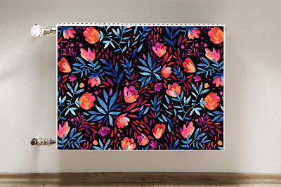 Printed radiator mat Floral pattern