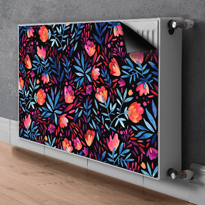 Printed radiator mat Floral pattern