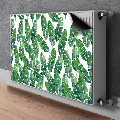 Magnetic radiator mat Exotic leaves