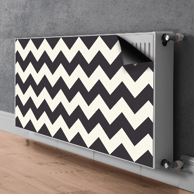 Magnetic radiator mat Zigzags