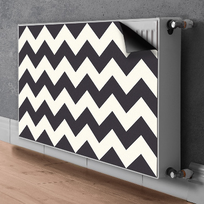 Magnetic radiator mat Zigzags