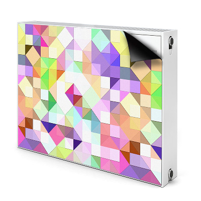 Decorative radiator cover Colorful mosaic