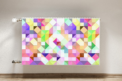 Decorative radiator cover Colorful mosaic