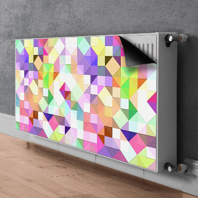 Decorative radiator cover Colorful mosaic