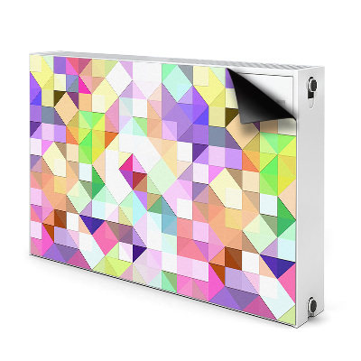 Decorative radiator cover Colorful mosaic