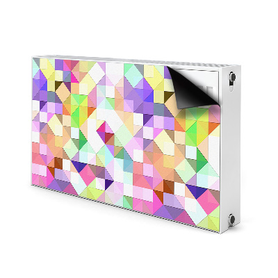 Decorative radiator cover Colorful mosaic