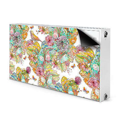 Magnetic radiator cover Mandala pattern