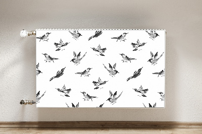 Magnetic radiator cover Painted sparrows