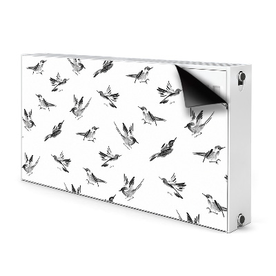 Magnetic radiator cover Painted sparrows