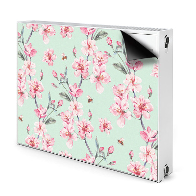 Printed radiator mat Cherry blossoms