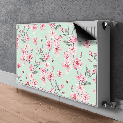 Printed radiator mat Cherry blossoms