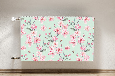 Printed radiator mat Cherry blossoms