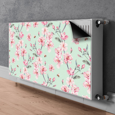 Printed radiator mat Cherry blossoms