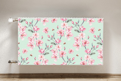 Printed radiator mat Cherry blossoms