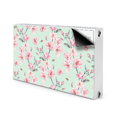 Printed radiator mat Cherry blossoms