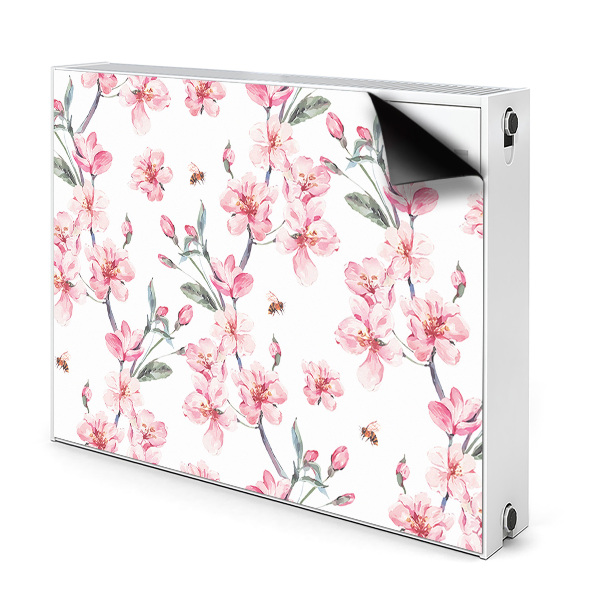 Decorative radiator cover Subtle flowers