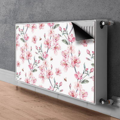 Decorative radiator cover Subtle flowers