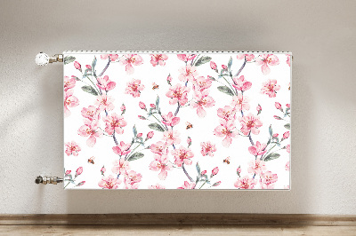 Decorative radiator cover Subtle flowers