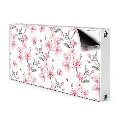 Decorative radiator cover Subtle flowers