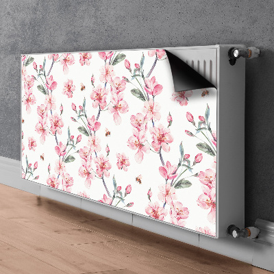 Decorative radiator cover Subtle flowers