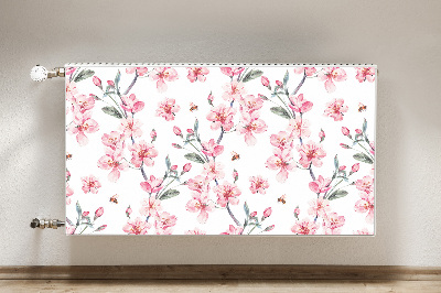 Decorative radiator cover Subtle flowers