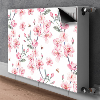 Decorative radiator cover Subtle flowers