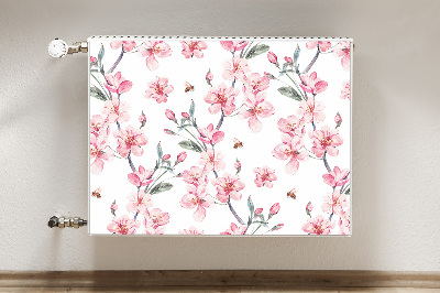 Decorative radiator cover Subtle flowers