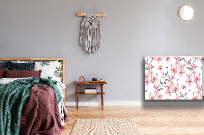 Decorative radiator cover Subtle flowers