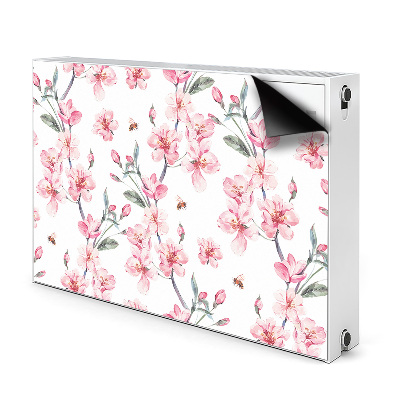 Decorative radiator cover Subtle flowers