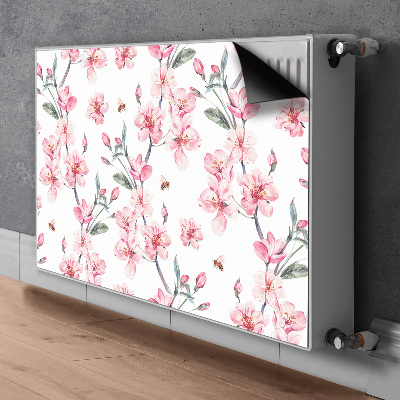 Decorative radiator cover Subtle flowers