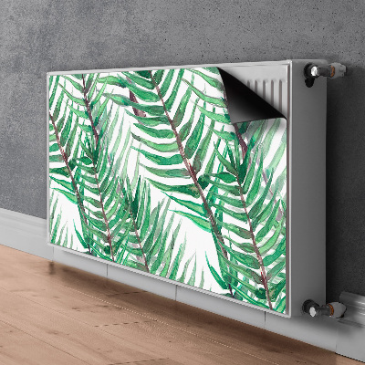 Magnetic radiator cover Palm leaves