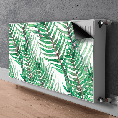 Magnetic radiator cover Palm leaves