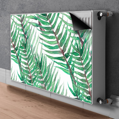 Magnetic radiator cover Palm leaves