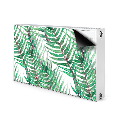 Magnetic radiator cover Palm leaves