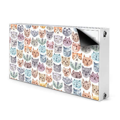 Decorative radiator cover Watercolor cats