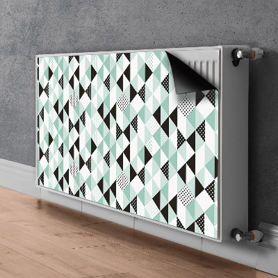 Magnetic radiator mat Geometric pattern