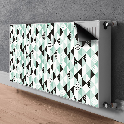 Magnetic radiator mat Geometric pattern