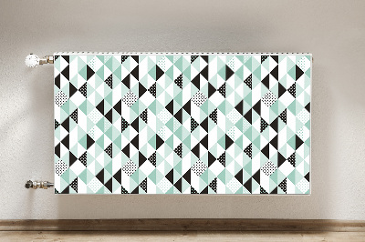 Magnetic radiator mat Geometric pattern