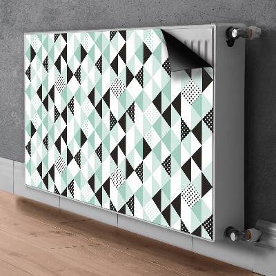 Magnetic radiator mat Geometric pattern