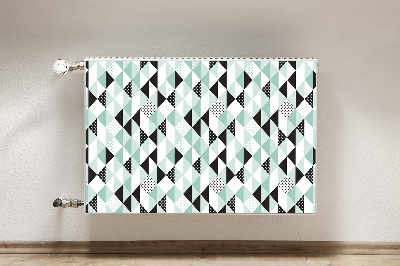 Magnetic radiator mat Geometric pattern