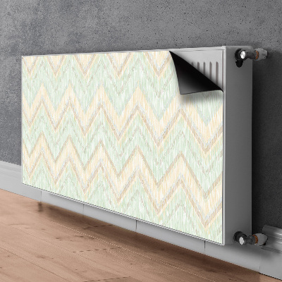 Magnetic radiator mat Zigzags