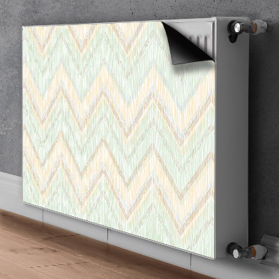 Magnetic radiator mat Zigzags