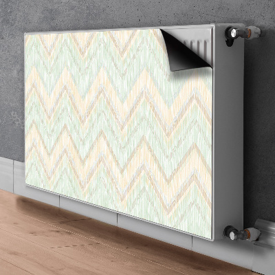 Magnetic radiator mat Zigzags