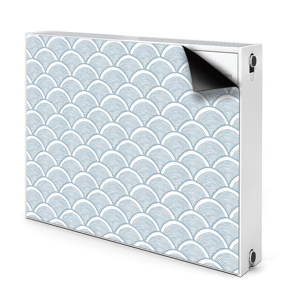 Magnetic radiator mat Fish scales pattern