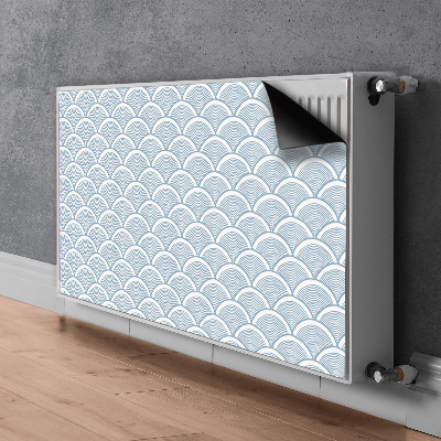 Magnetic radiator mat Fish scales pattern