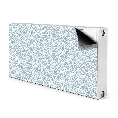 Magnetic radiator mat Fish scales pattern