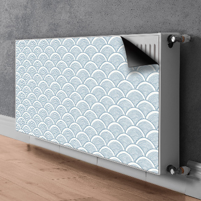 Magnetic radiator mat Fish scales pattern